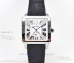 TW Factory Cartier Santos Dumont Stainless Steel Case Silver Face 47 MM × 38 MM ETA 2824 Automatic Watch